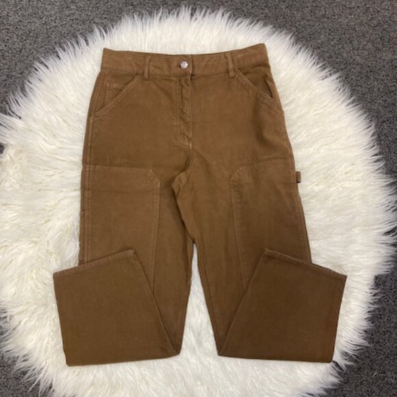 ARITZIA WILFRED FREE BRENNAN PANT BROWN 10 - Picture 1 of 5